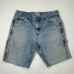 Vintage Y2K Cut Off Carpenter Denim Shorts CE Schmidt Workwear Jean Shorts 34X34